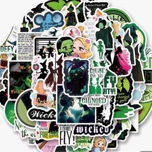 60 piece Wicked Themed Sticker Pack